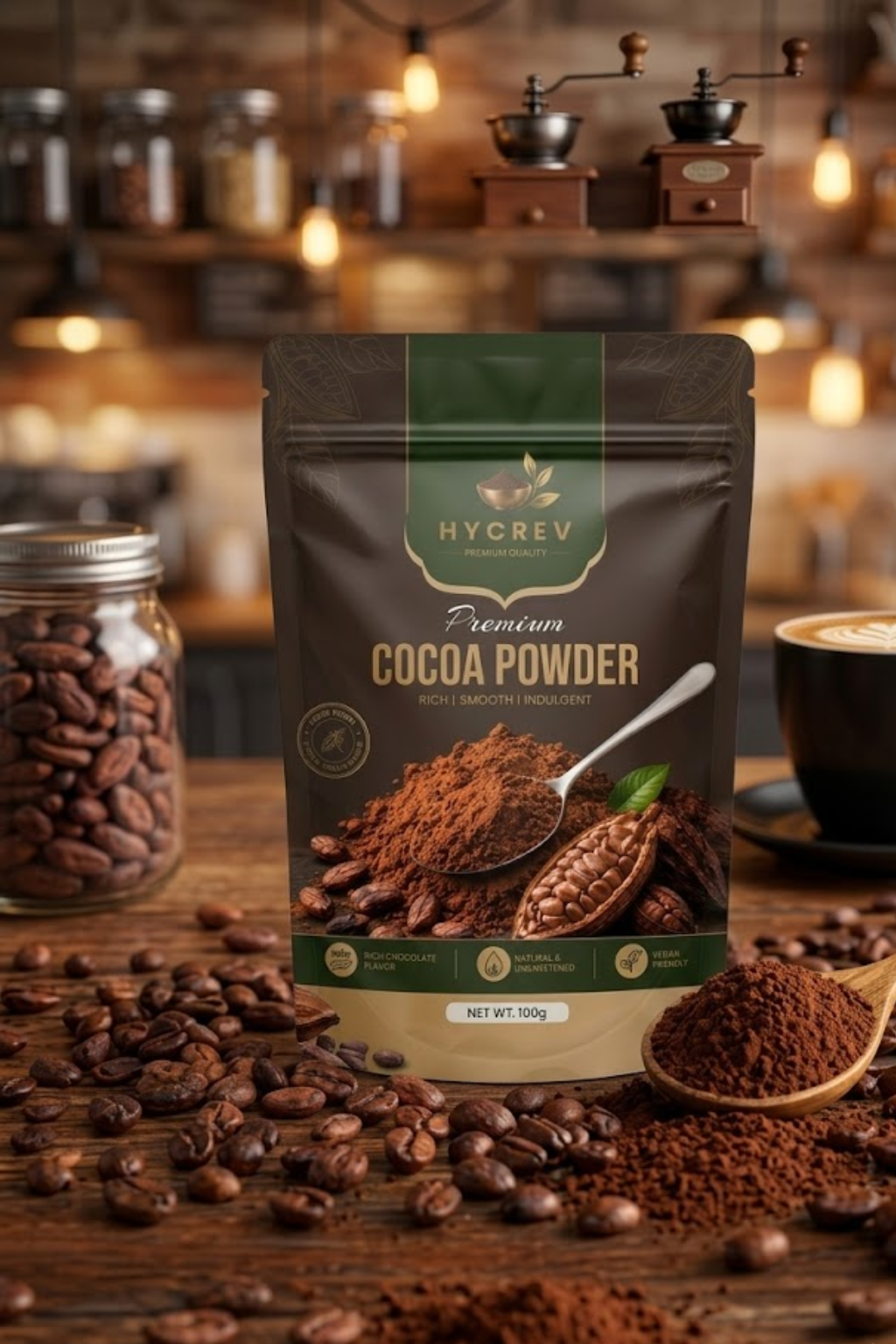 HYCREV Premium Cocoa Powder 100g